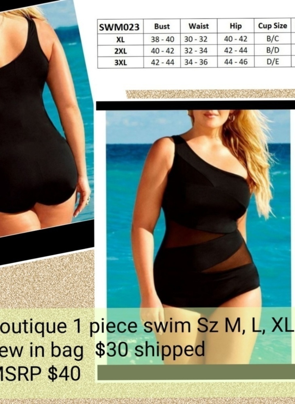 1 piece swim wear